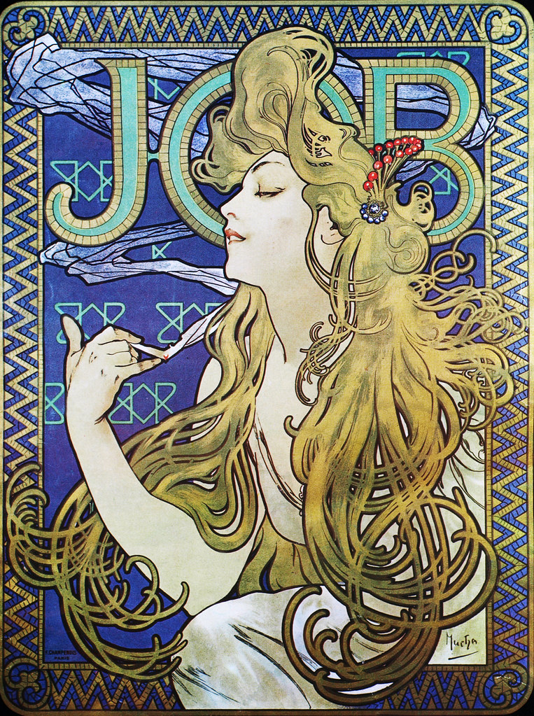Alphonse Mucha - A6 Job, 1896. — illustrating Jobs